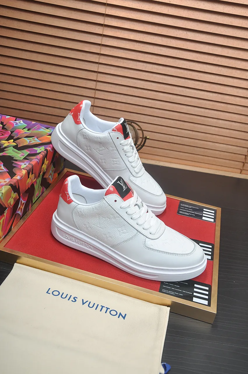 Men's shoes 💰540💶[LOUIS VUITTON] Original order price (water-dyed cowhide lining) new model 🍀LV Louis Vuitton * - top version of LV classic trendy shoes! Made of imported original cowhide, water-dyed cowhide lining, and original wear-resistant rubber outsole! High quality products! Code number 38-45 (45 is custom-made and cannot be returned or exchanged)